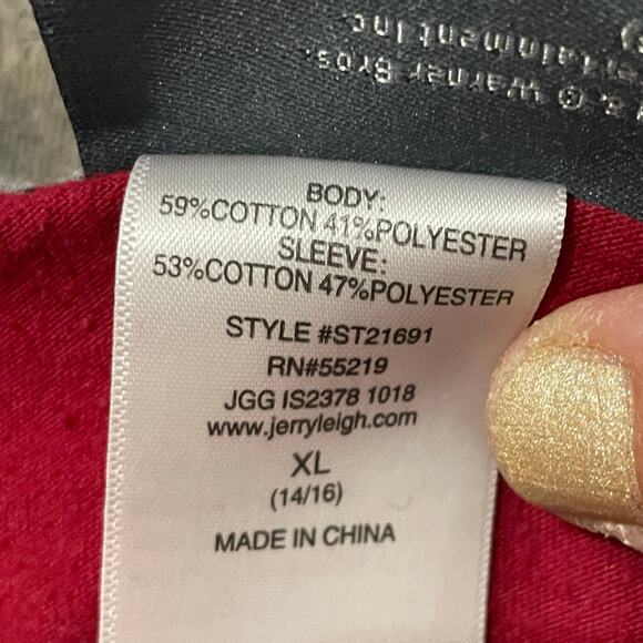 Harry Potter Red Raglan Sleeve Crew Neck Squad Goals Graphic T-Shirt Girls sz XL - Picture 6 of 8